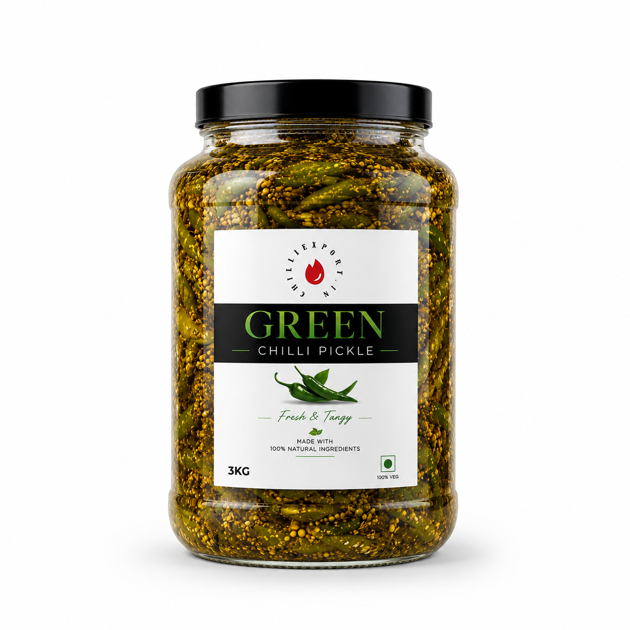 Chilli Pickle Achar Jar Traditional Indian Export