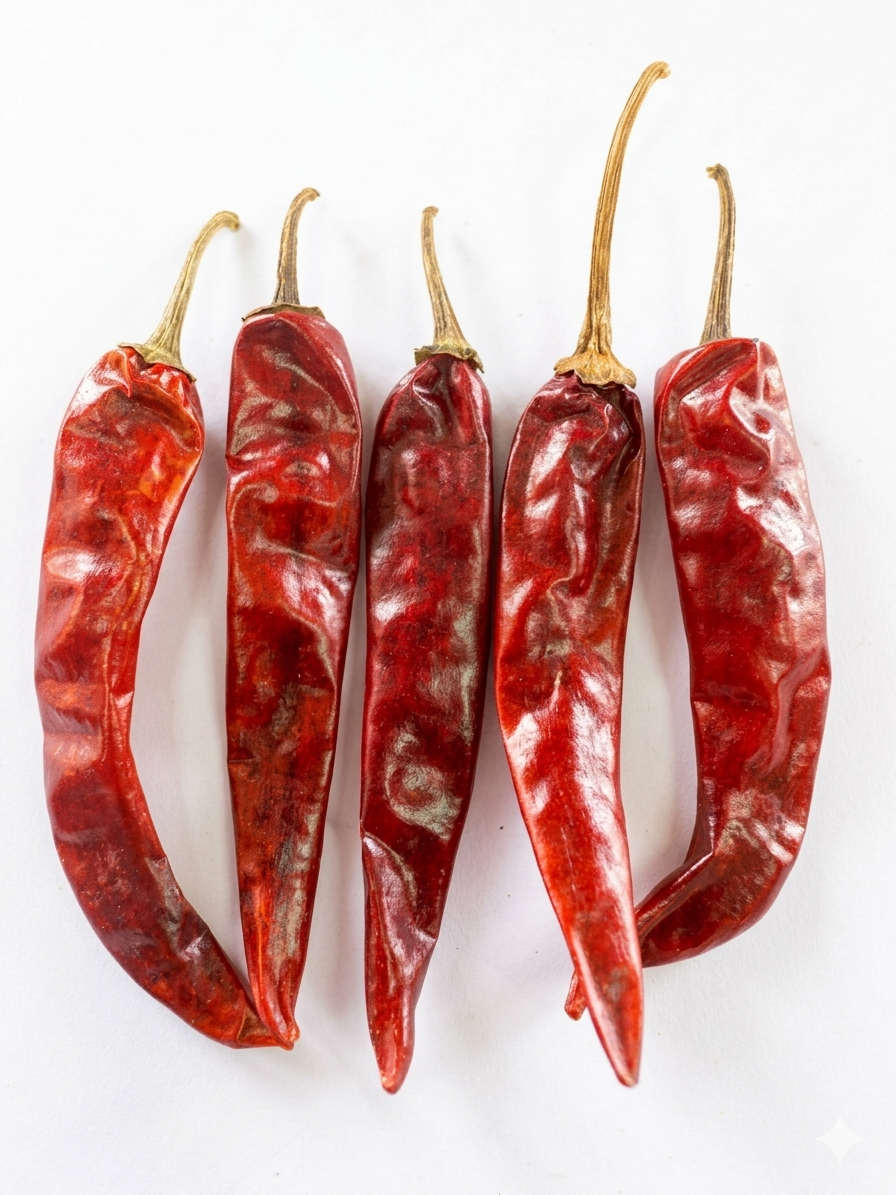 ENDO 5 Chillies Close Up Thick Skin Detail