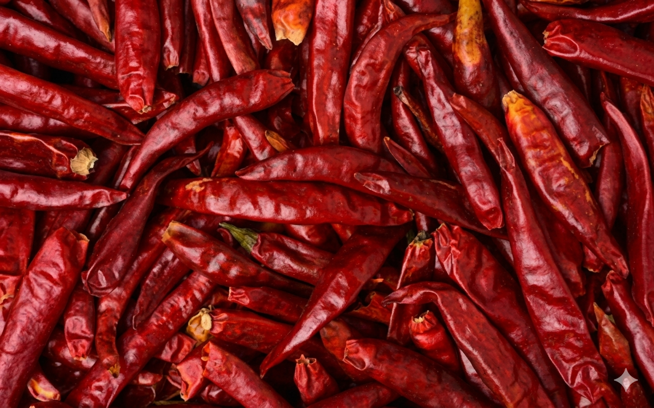 ENDO 5 Red Chillies — Very High Heat Dried Chilli with Thick Skin