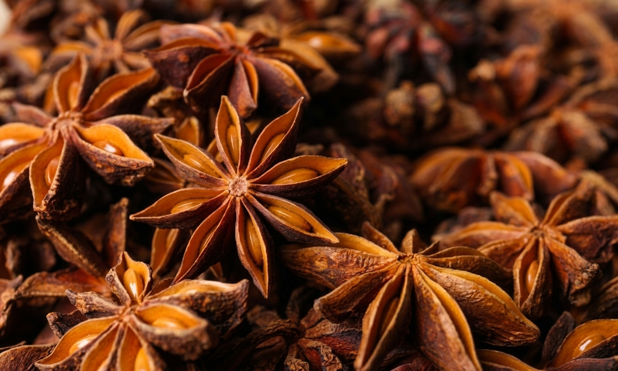 Indian Star Anise — Whole Dried Flowers for Spice Export